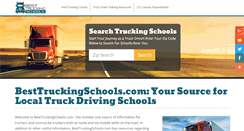 Desktop Screenshot of besttruckingschools.com